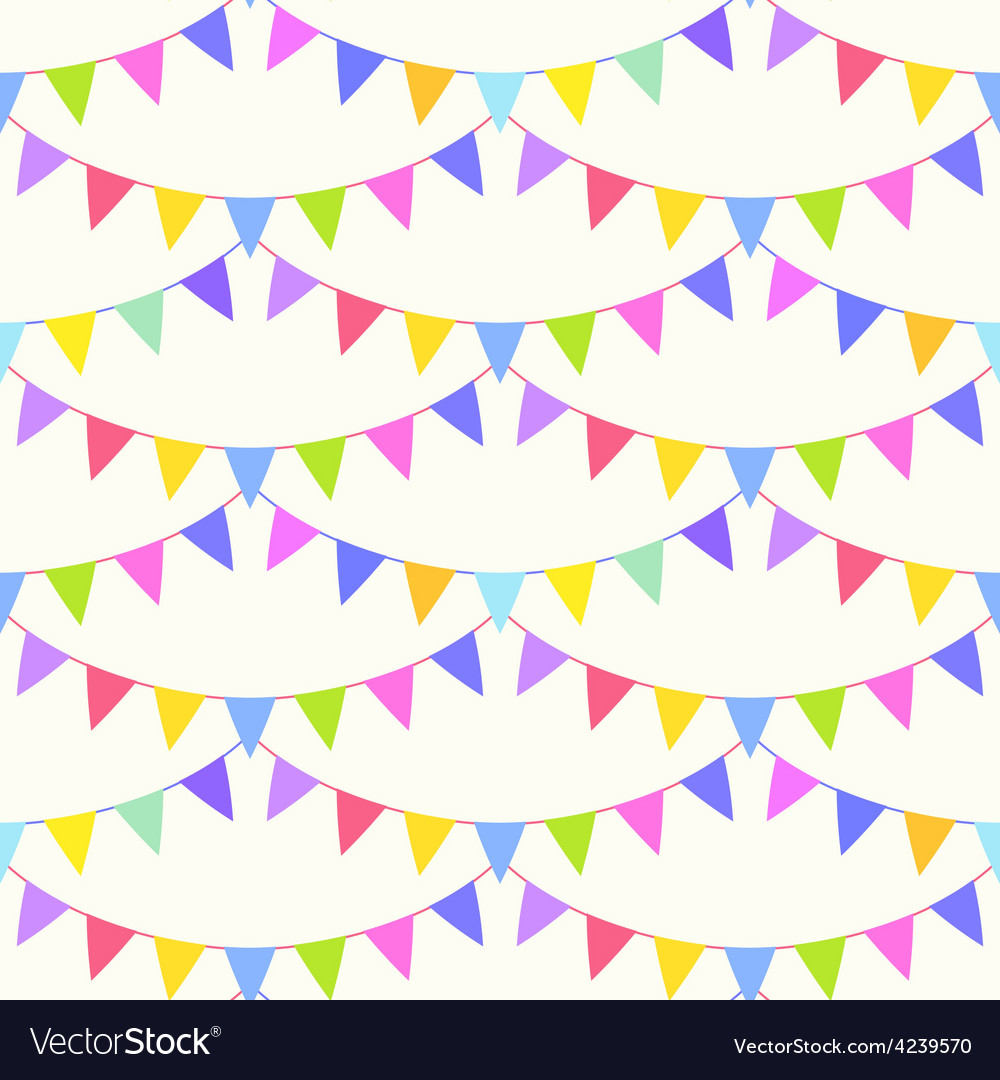 Garland pattern Royalty Free Vector Image - VectorStock