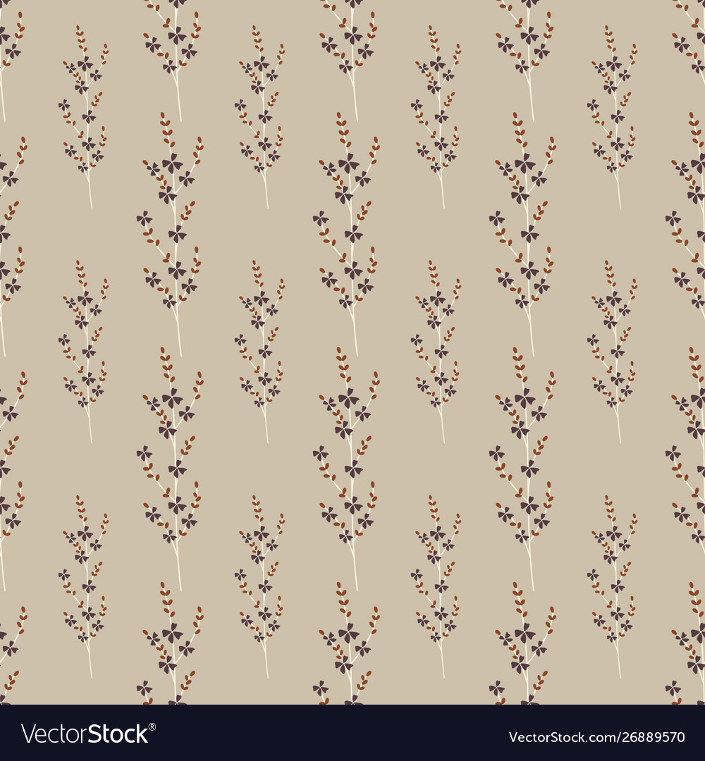 Repeat seamless pattern with small flowers Vector Image Repeat seamless pattern with small flowers