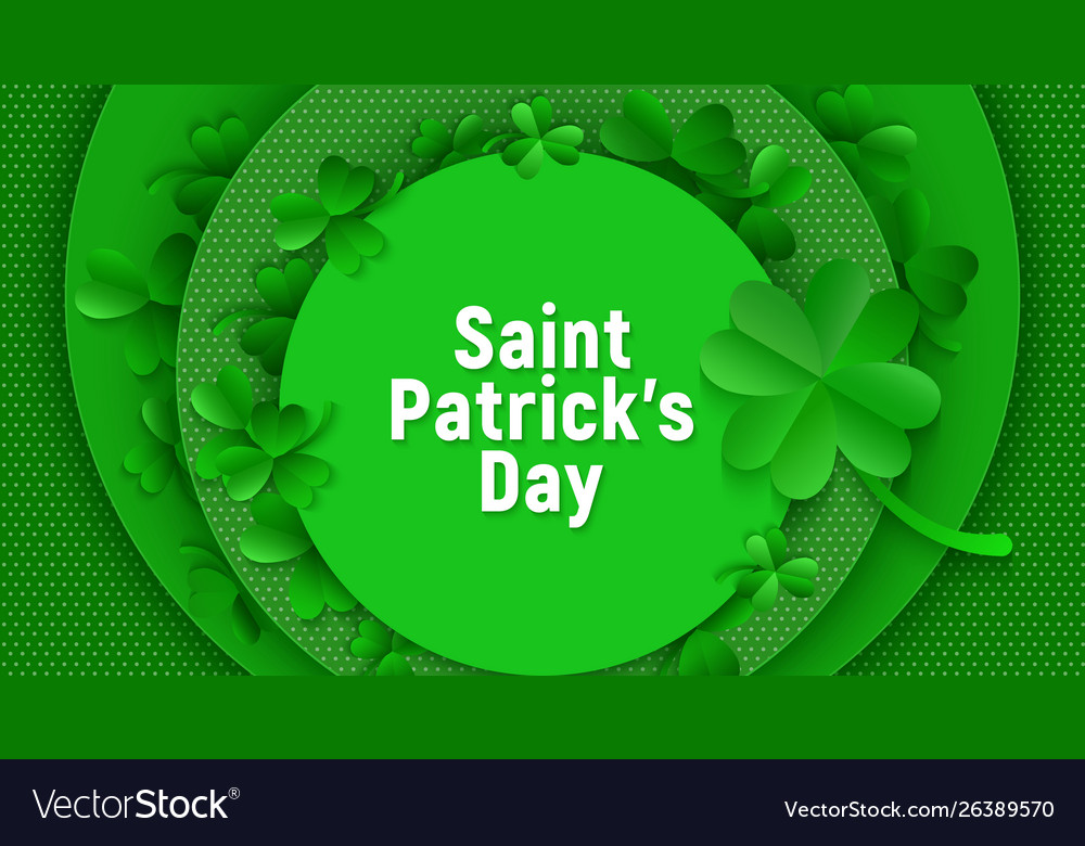 Saint patricks day holiday green shamrock