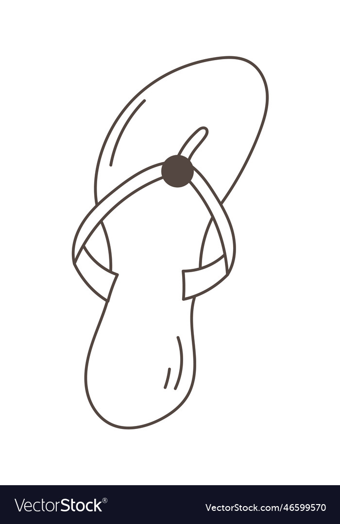 Women flip flop shoes Royalty Free Vector Image