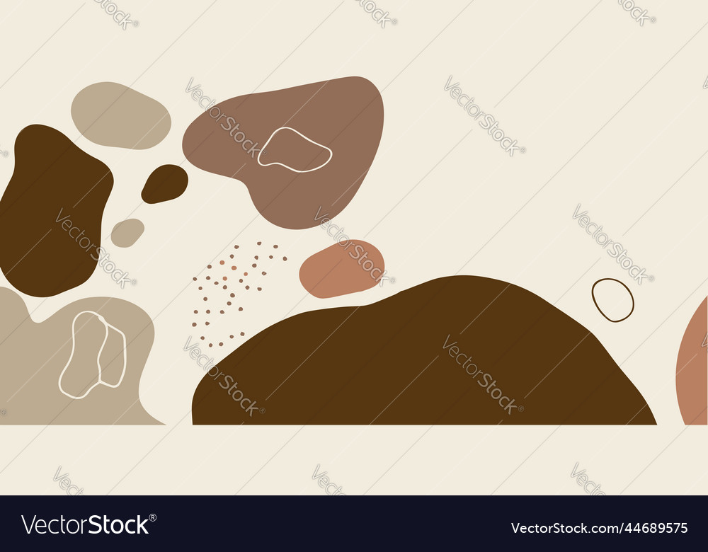 Boho simple modern background vector image Boho simple modern background