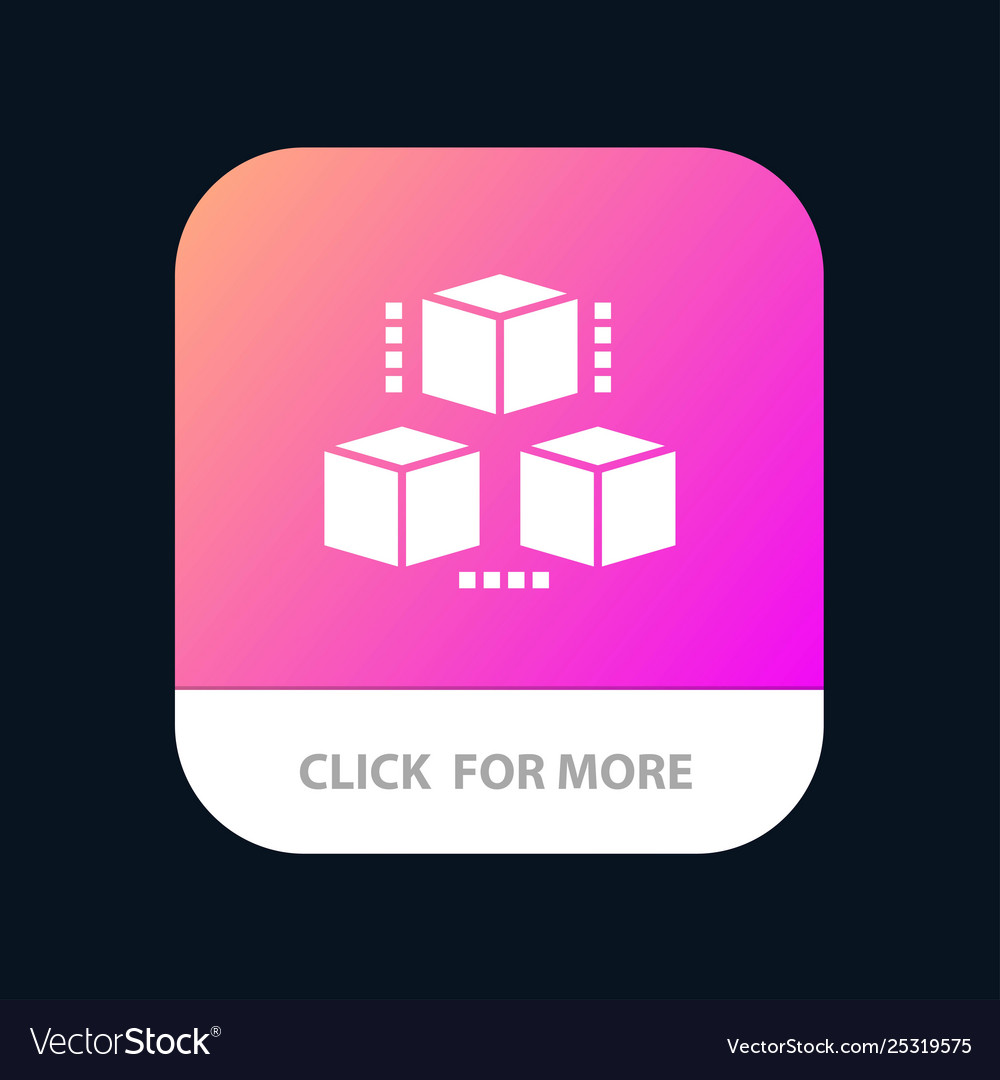 Box delivery computing shipping mobile app icon Vector Image Box delivery computing shipping mobile app icon