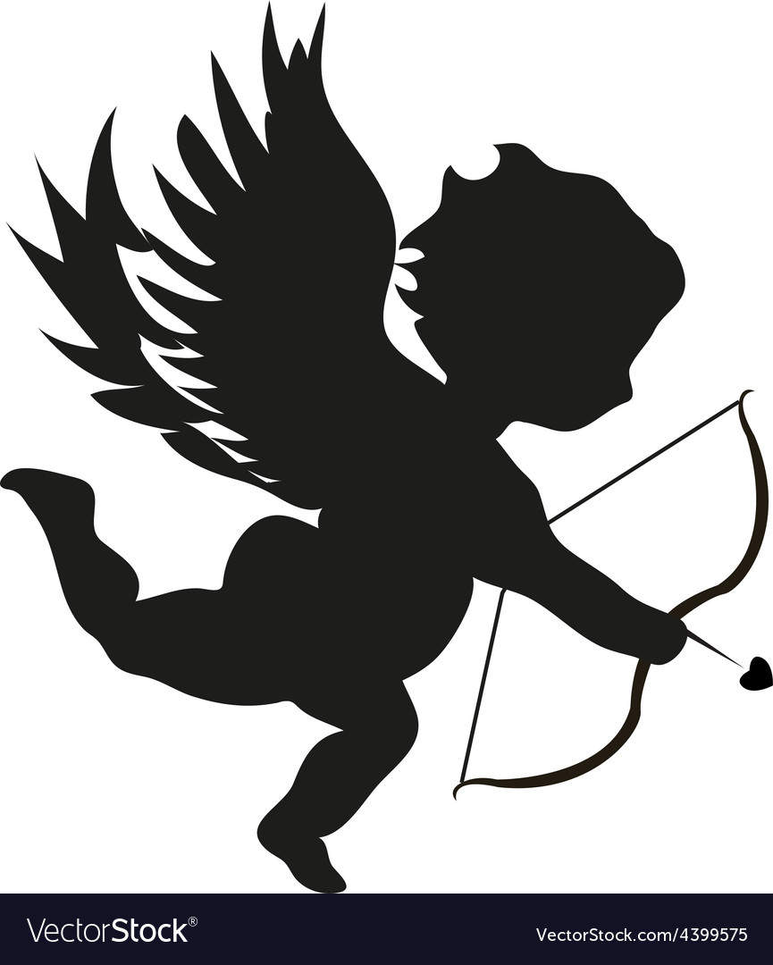 Cupid with bow Royalty Free Vector Image - VectorStock