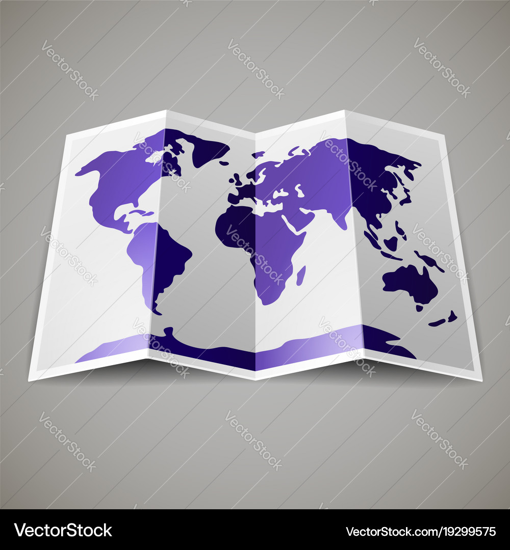 Map world Royalty Free Vector Image - VectorStock