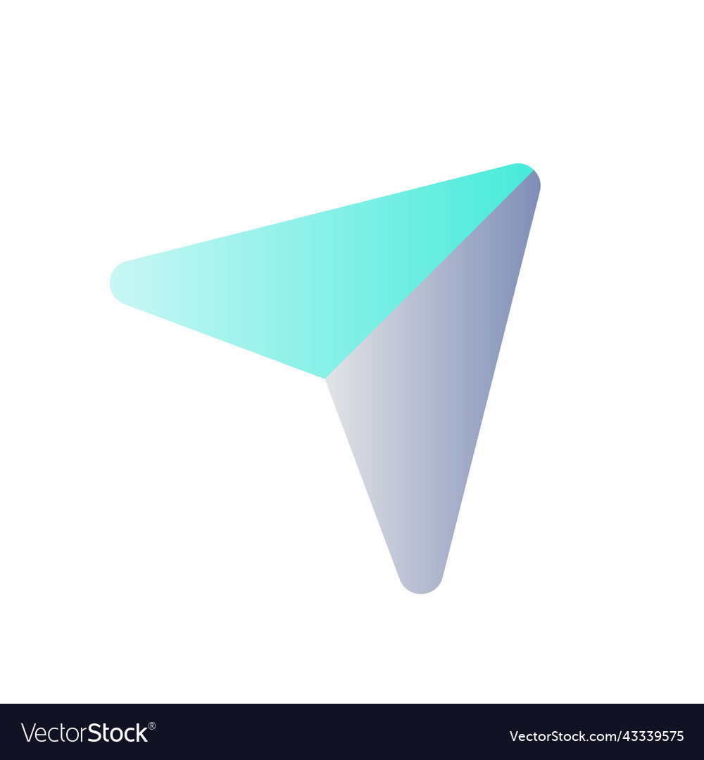 Sharing post flat gradient color ui icon vector image Sharing post flat gradient color ui icon