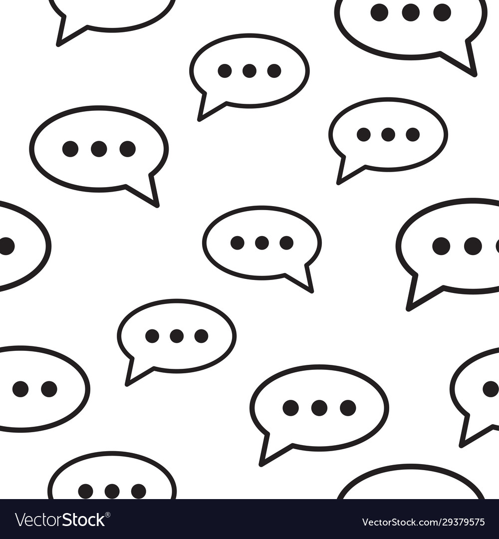 Speech bubble seamless pattern