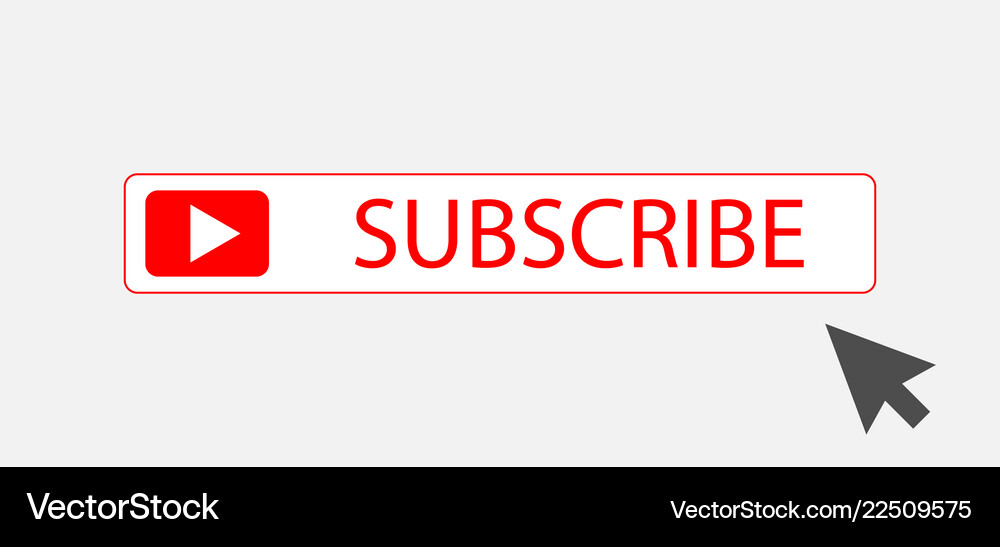 Subscribe button with arrow subscribe icon symbol Vector Image