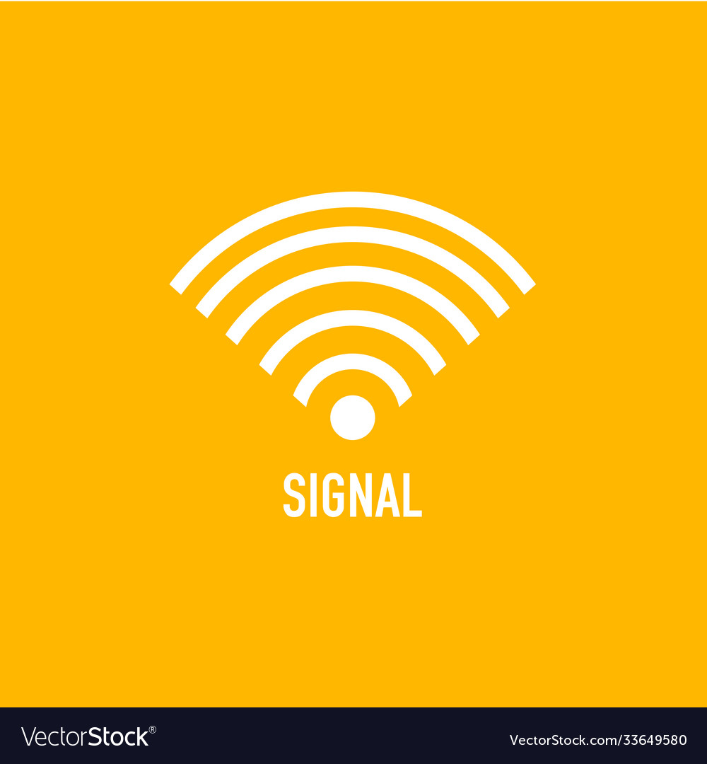 Button signal icon template design