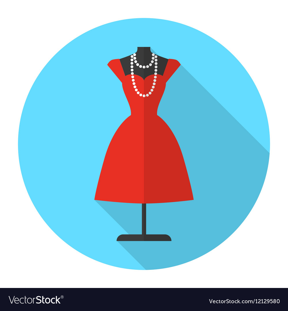 Fashion Mannequin Flat Icon Royalty Free Vector Image