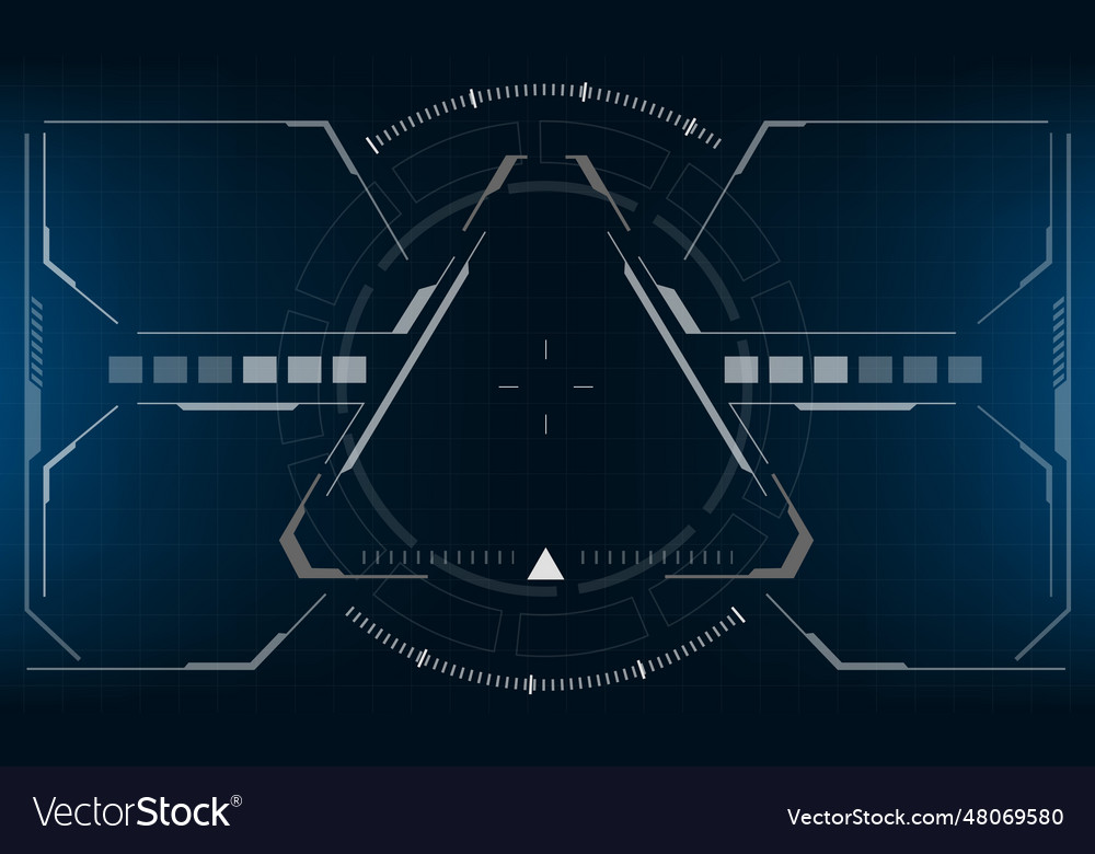 Hud sci-fi interface screen view design virtual