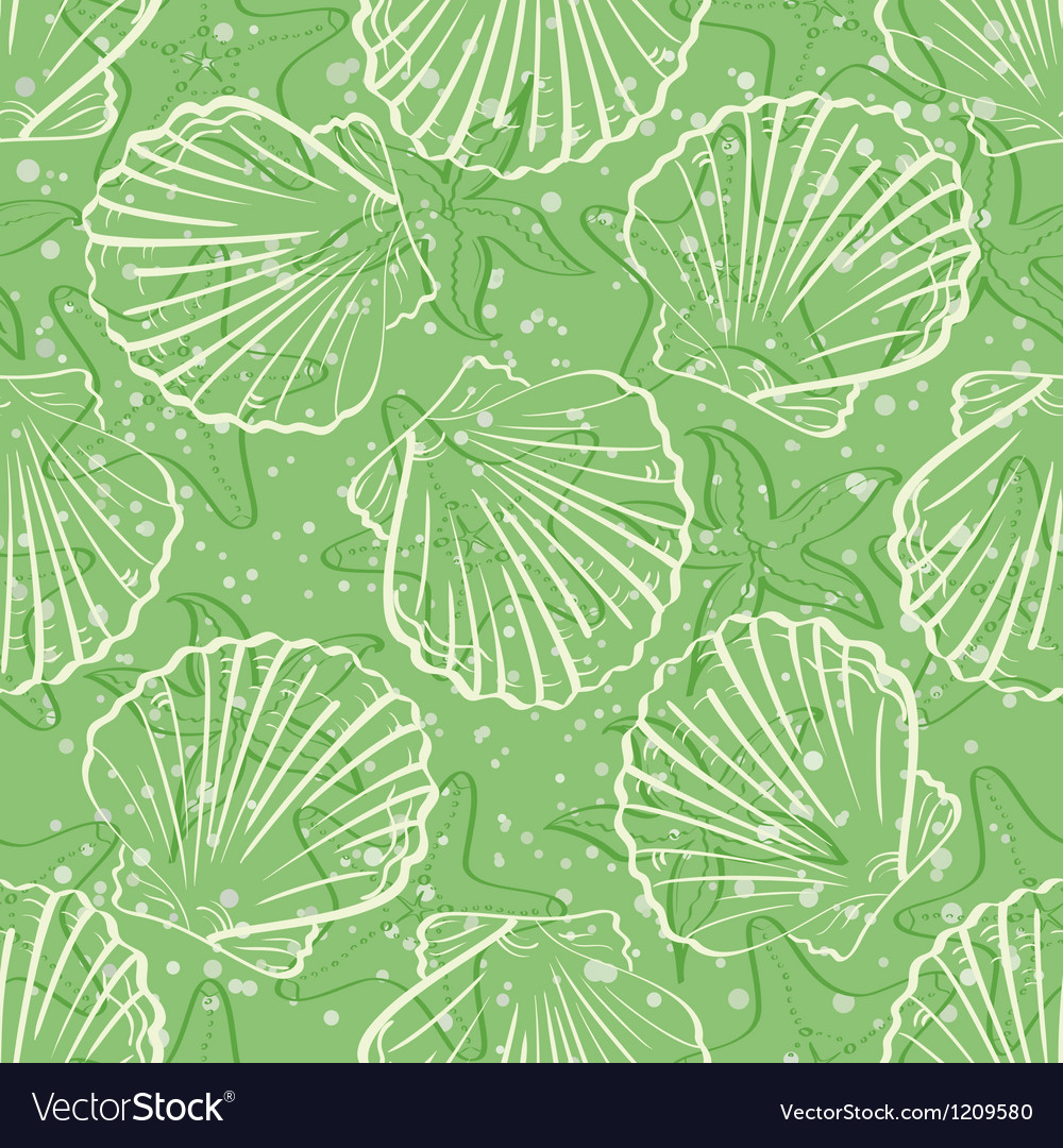 Seashell Pattern Background