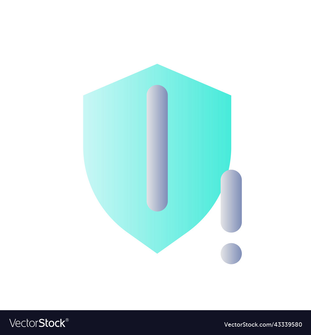Security threat flat gradient color ui icon
