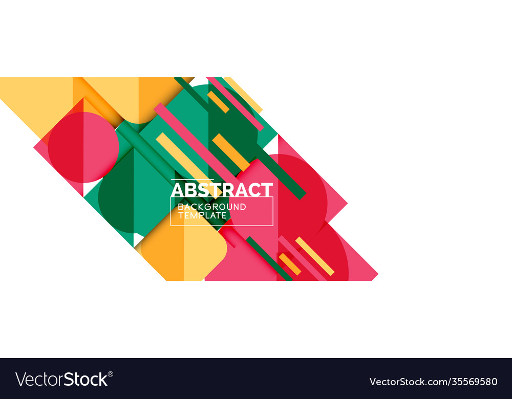 Simple circles and triangles abstract background