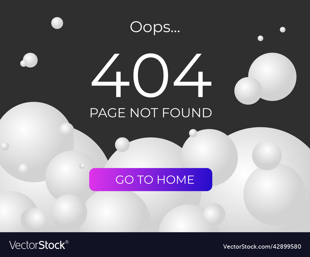 Website 404 Error ux ui page design