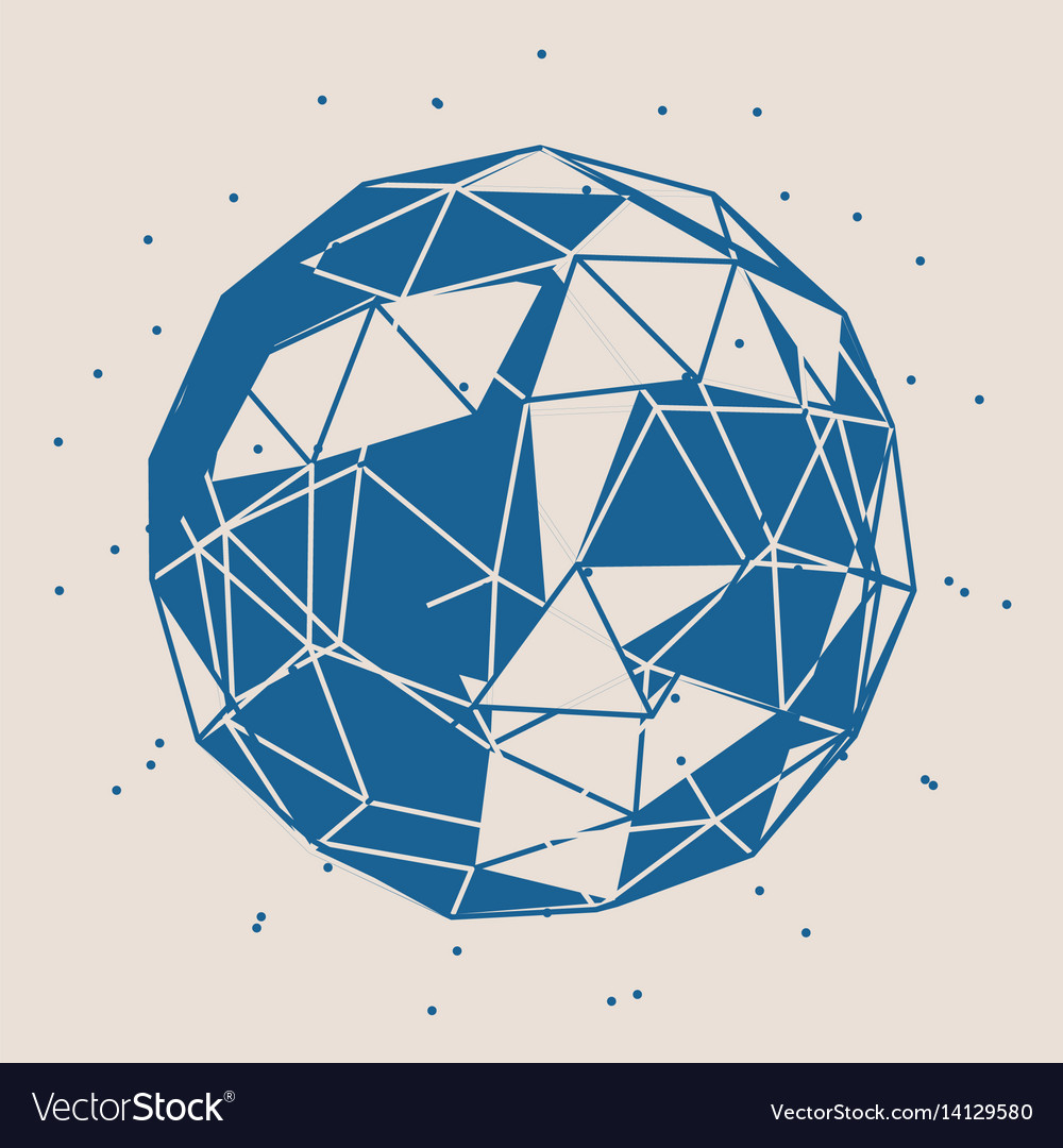 Wireframe 3d sphere