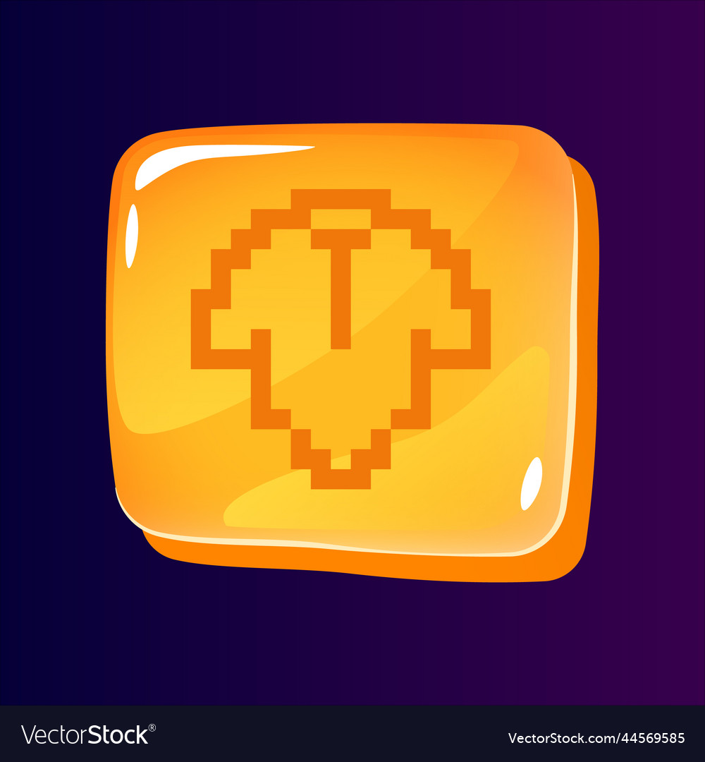 Baby clothes glossy ui button with pixelated icon