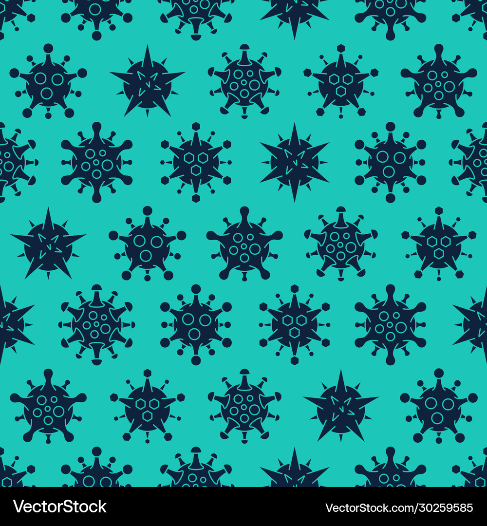Coronavirus seamless pattern different kinds Vector Image