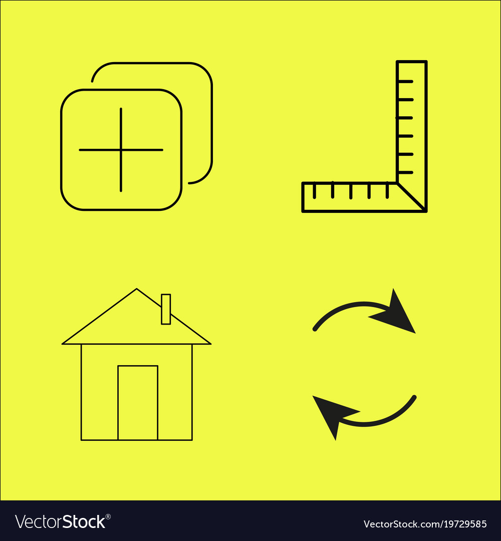 Essential linear icon set