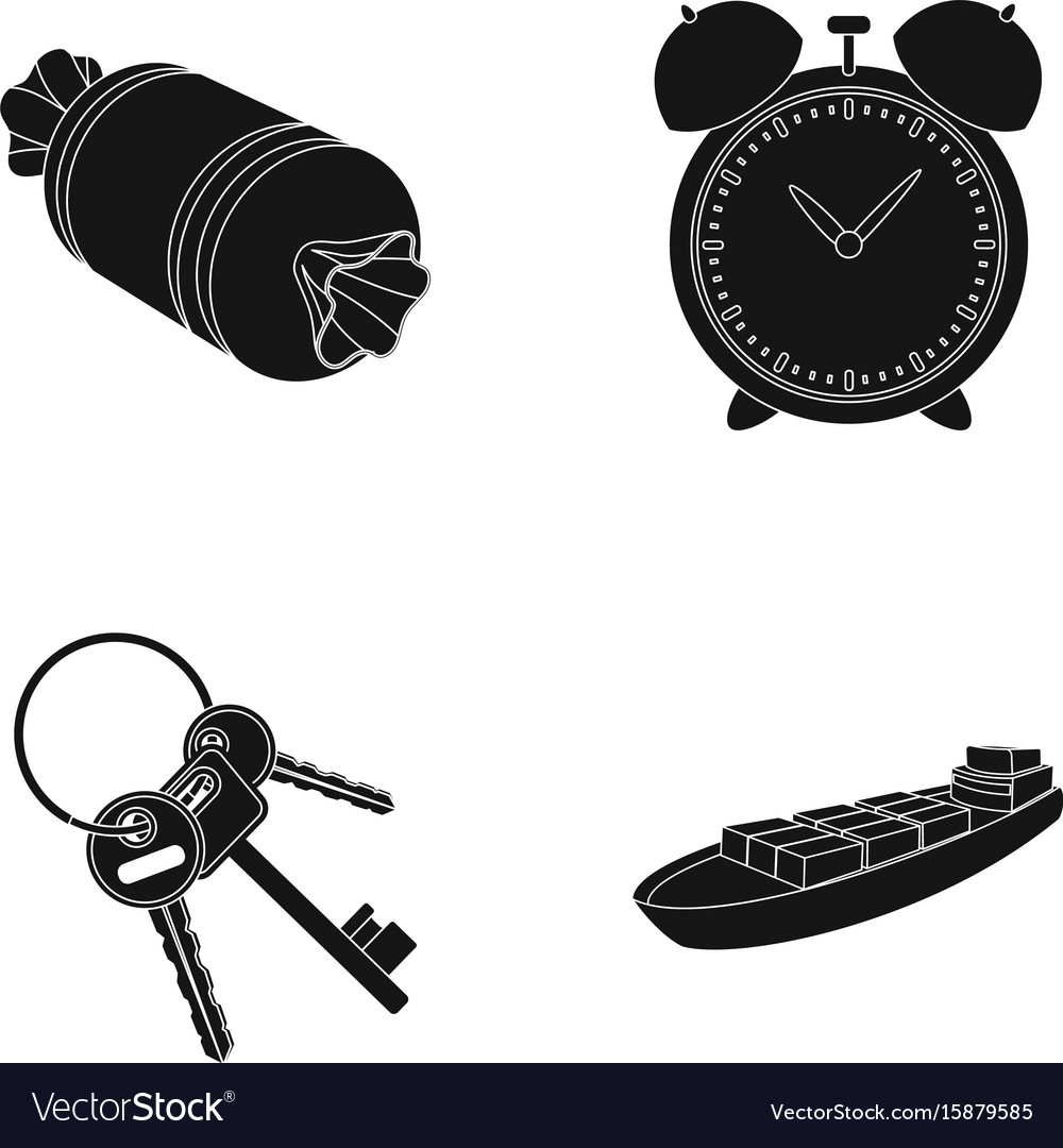 Feed service and other web icon in black style