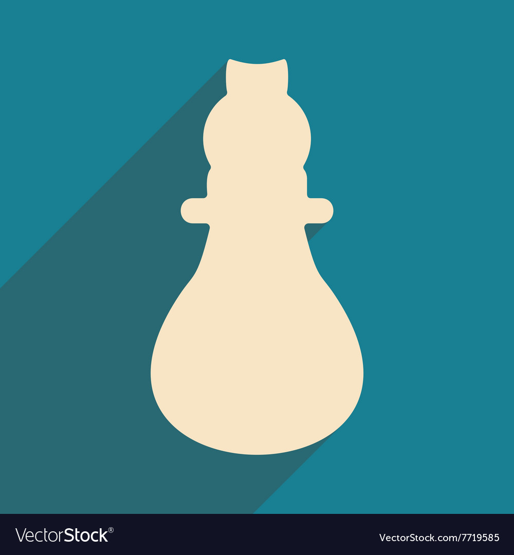 Flat with shadow icon and mobile application