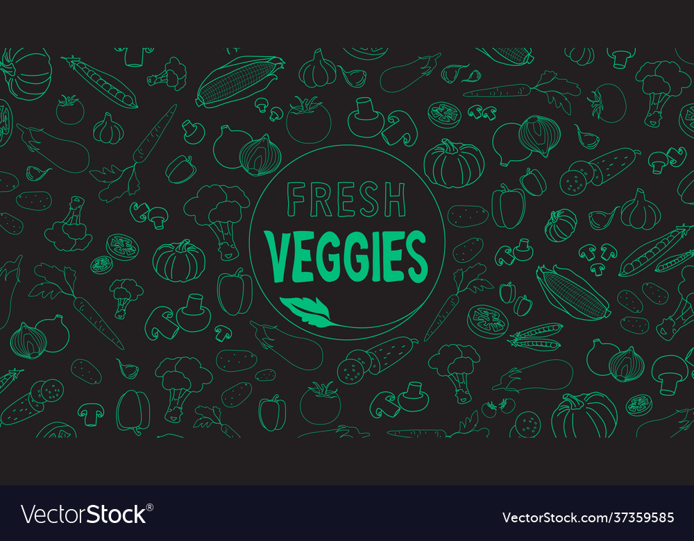 Fresh veggie cliparts