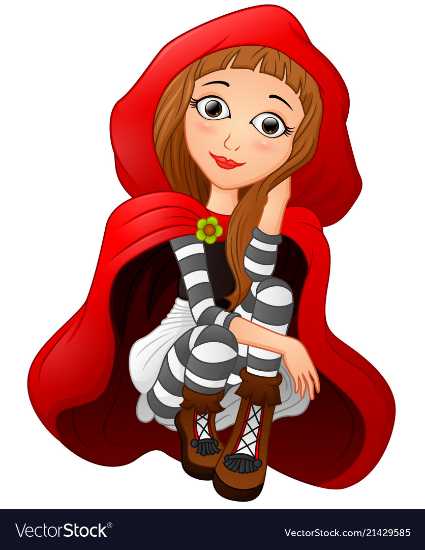 Little red riding hood Royalty Free Vector Image