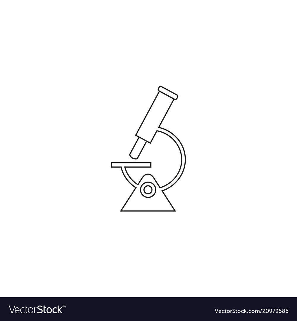 Microscope of science icon