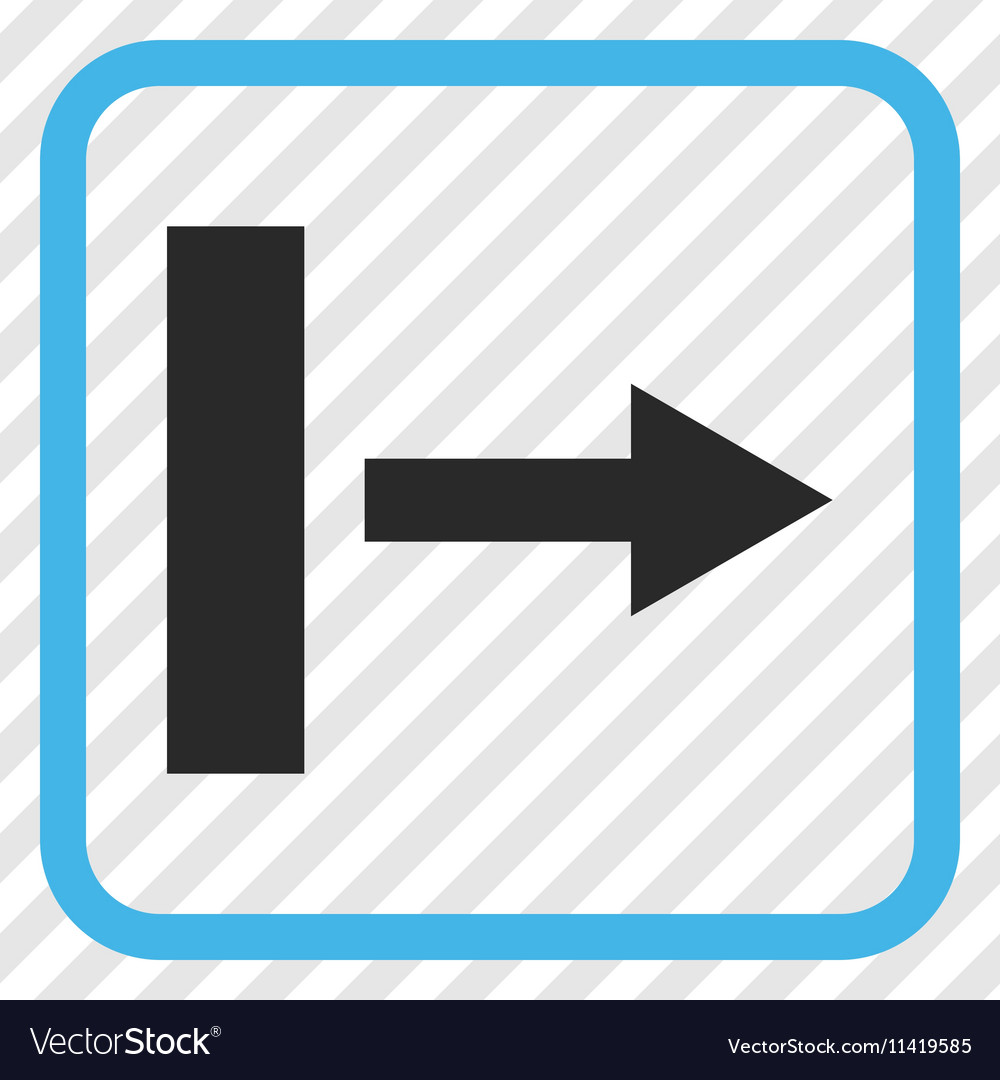 Pull right icon in a frame