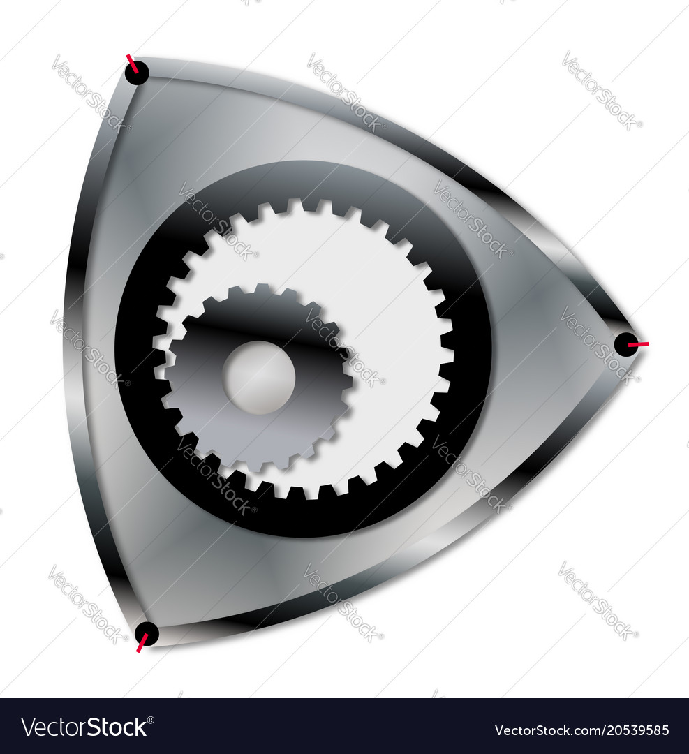 Rotary engine rotar Royalty Free Vector Image - VectorStock