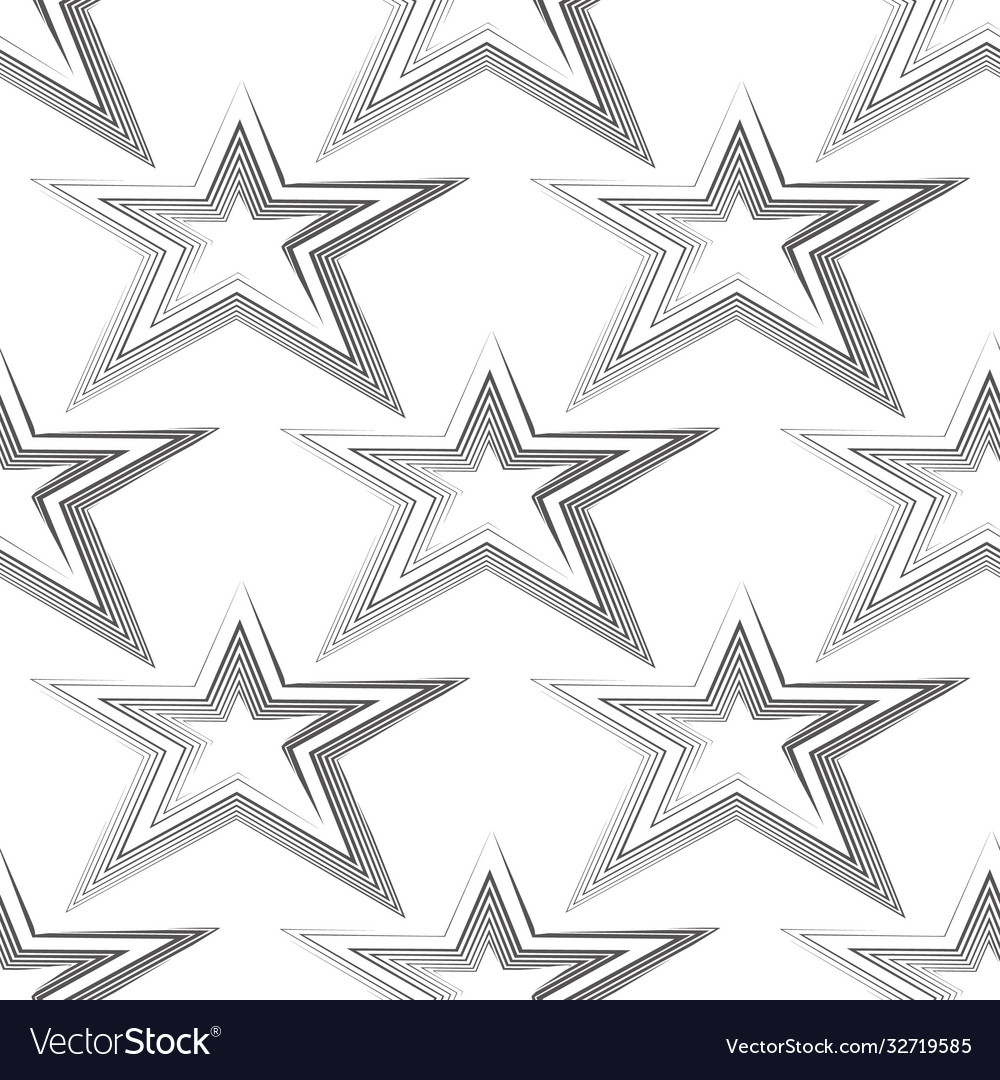 Seamless pattern black lines in form vector image Seamless pattern black lines in form