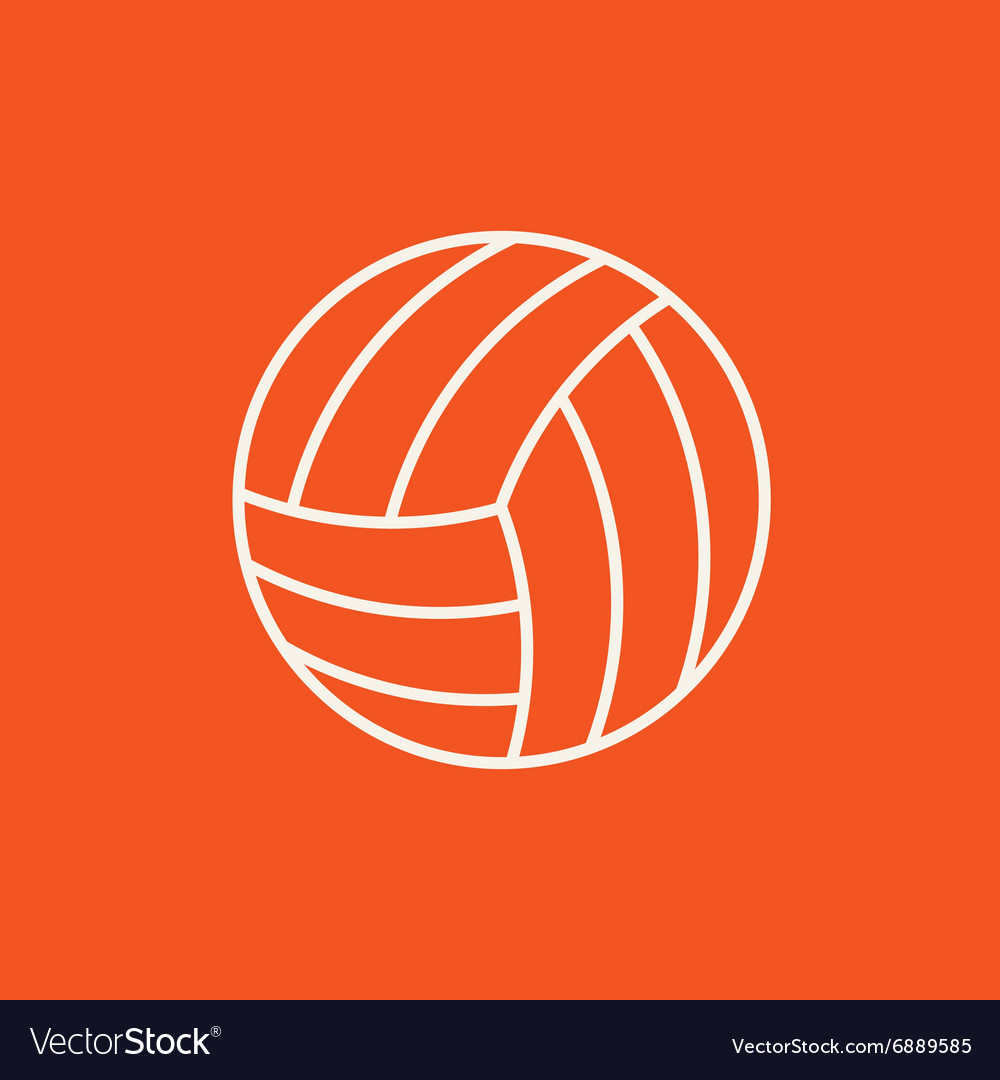 Simple Volleyball Ball Icon