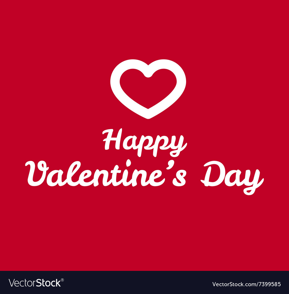 Valentines day greeting card design Royalty Free Vector