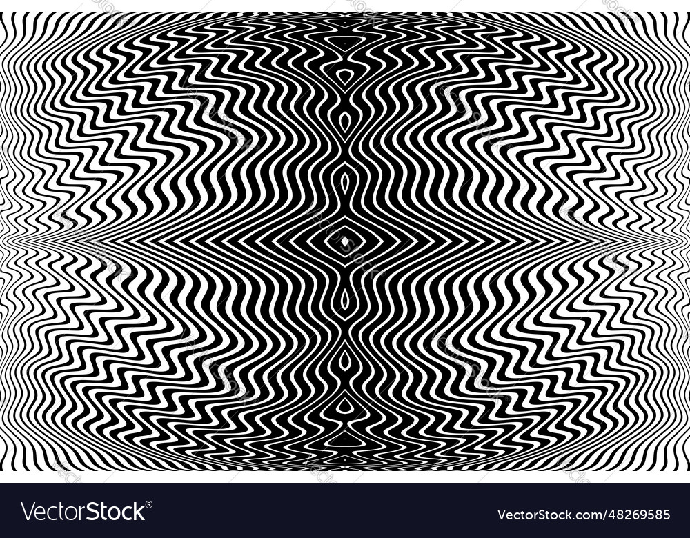 Wavy lines pattern vector image Wavy lines pattern