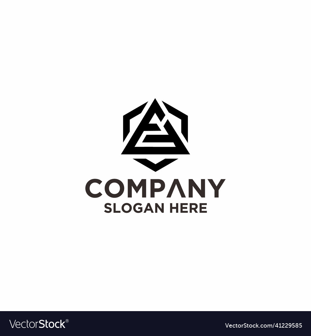 Z initial triangle logo with circle elements Vector Image Z initial triangle logo with circle elements