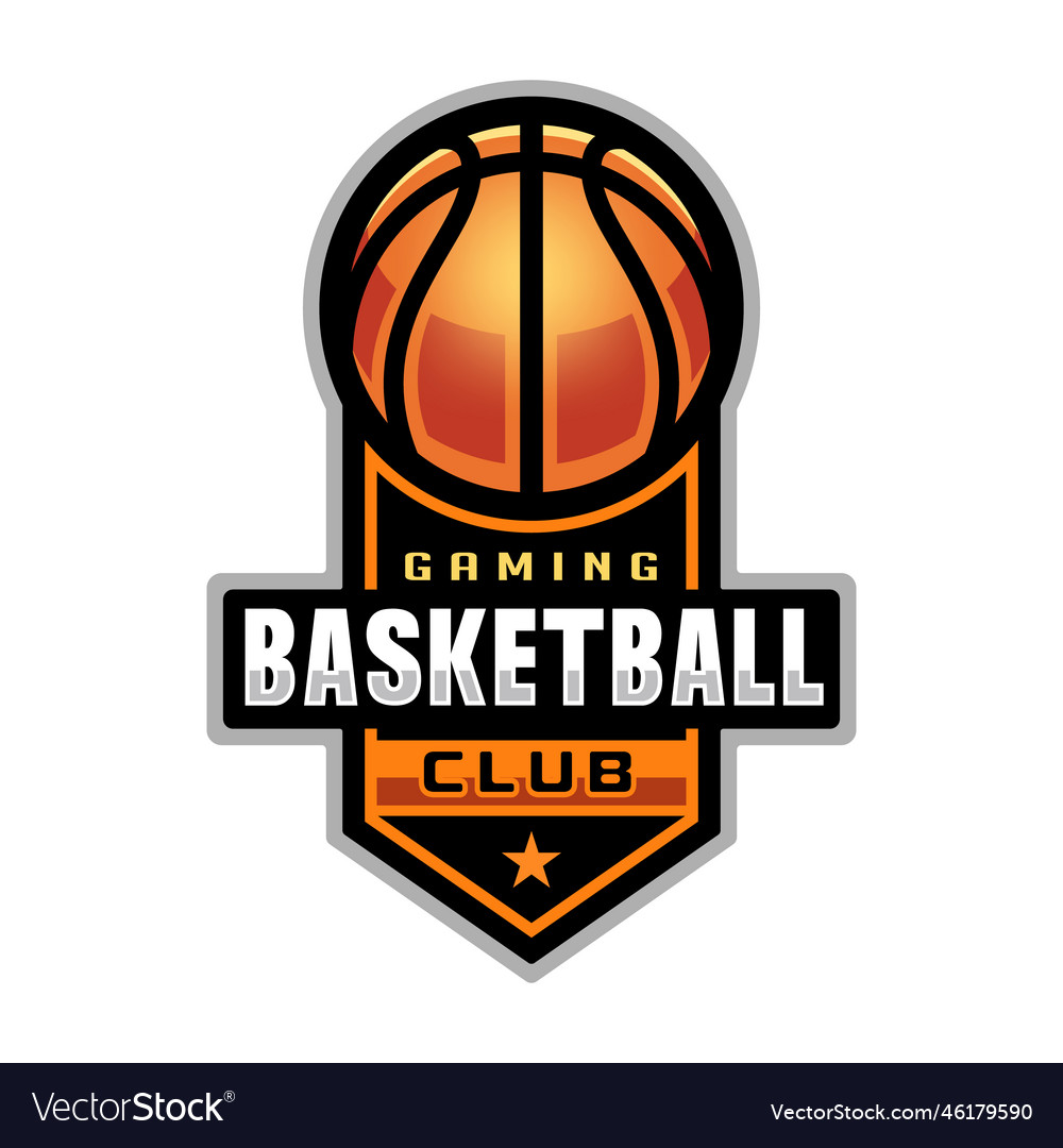 Basketball logo sport games sporting ball emblem