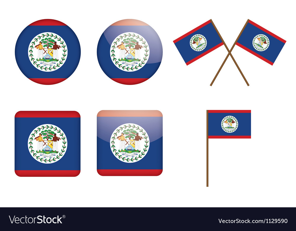 Belize flag badges