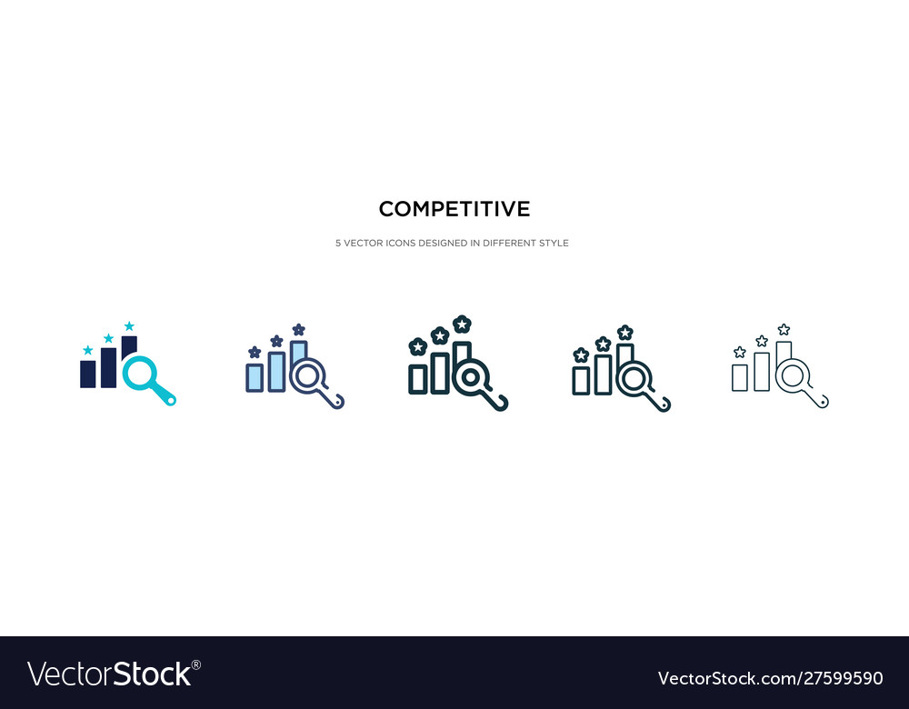 Competitive Icon Set - Diverse Styles