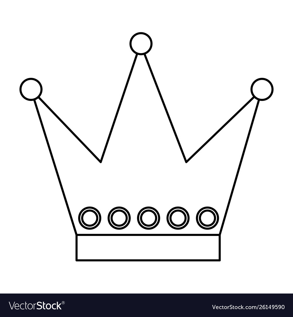 Cute crown queen decorative icon