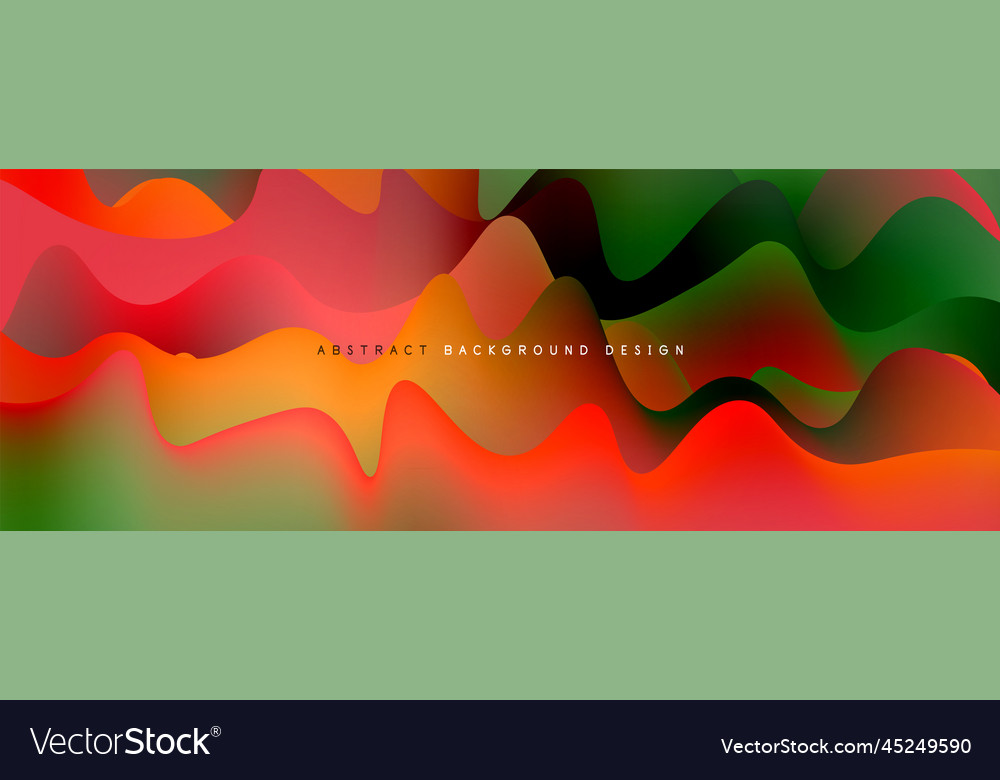 Dynamic liquid waves abstract background vector image Dynamic liquid waves abstract background