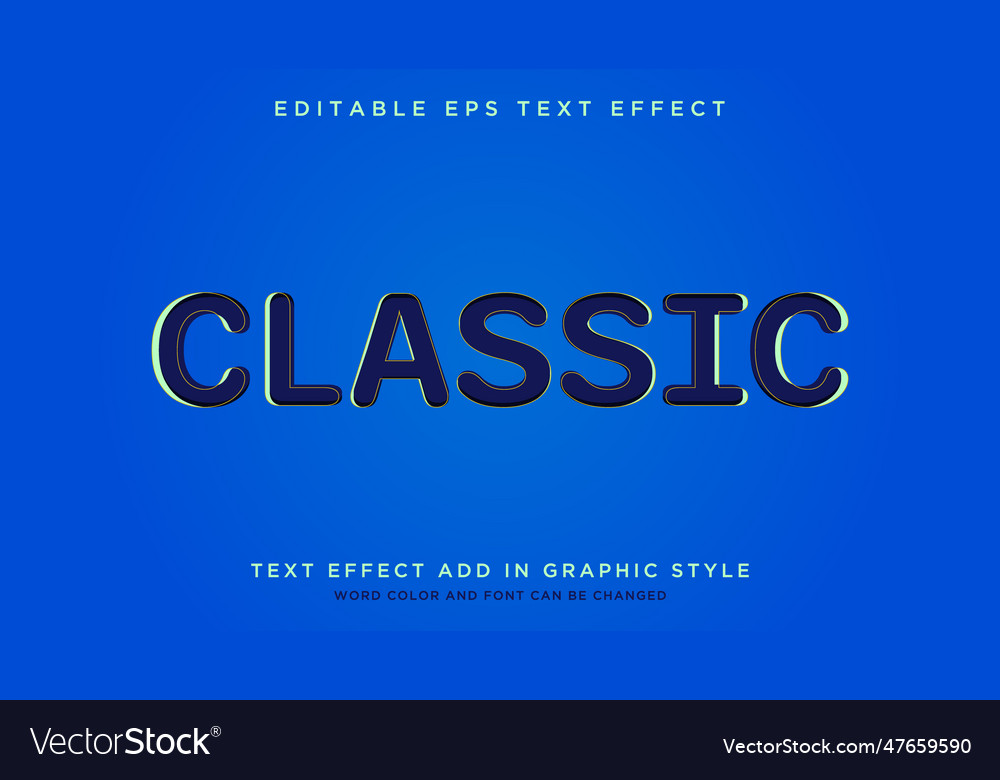 Fully editable modern text effect style
