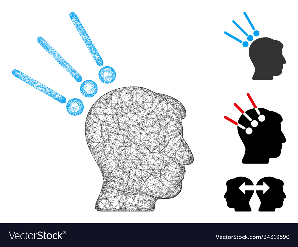 Head test connectors polygonal web mesh