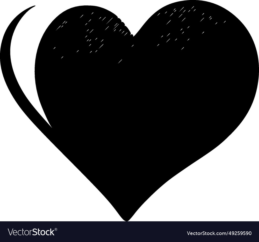 Heart - high quality logo ideal for t-shirt Vector Image