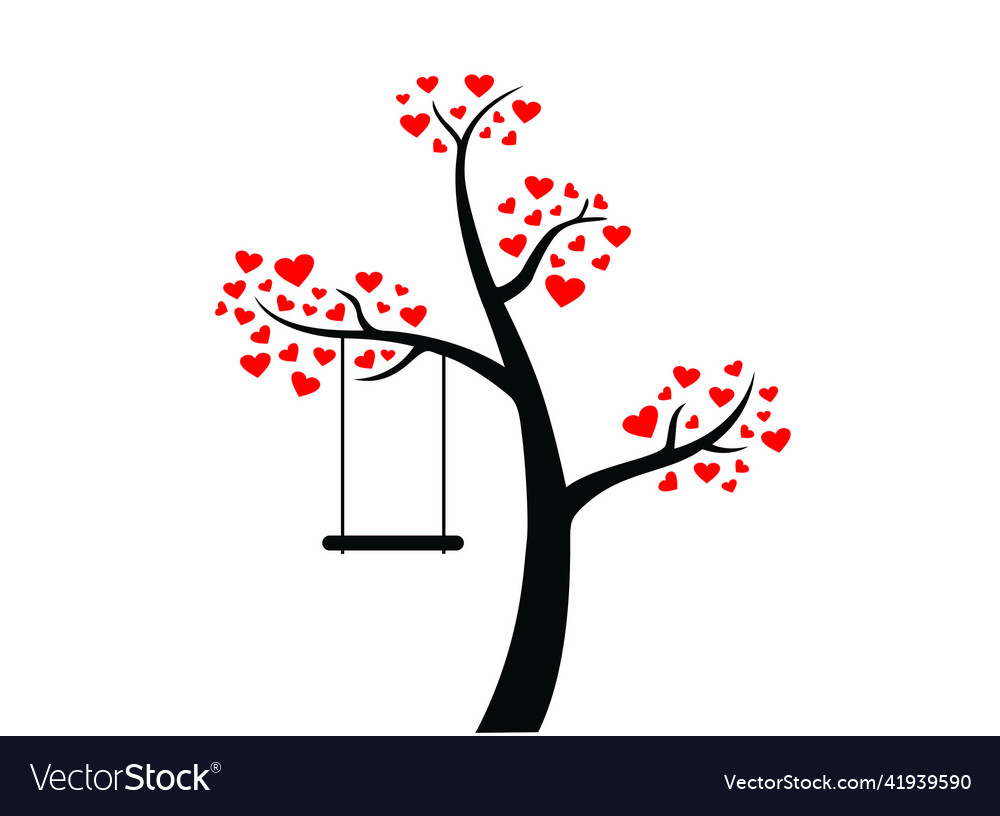 Love tree Royalty Free Vector Image - VectorStock