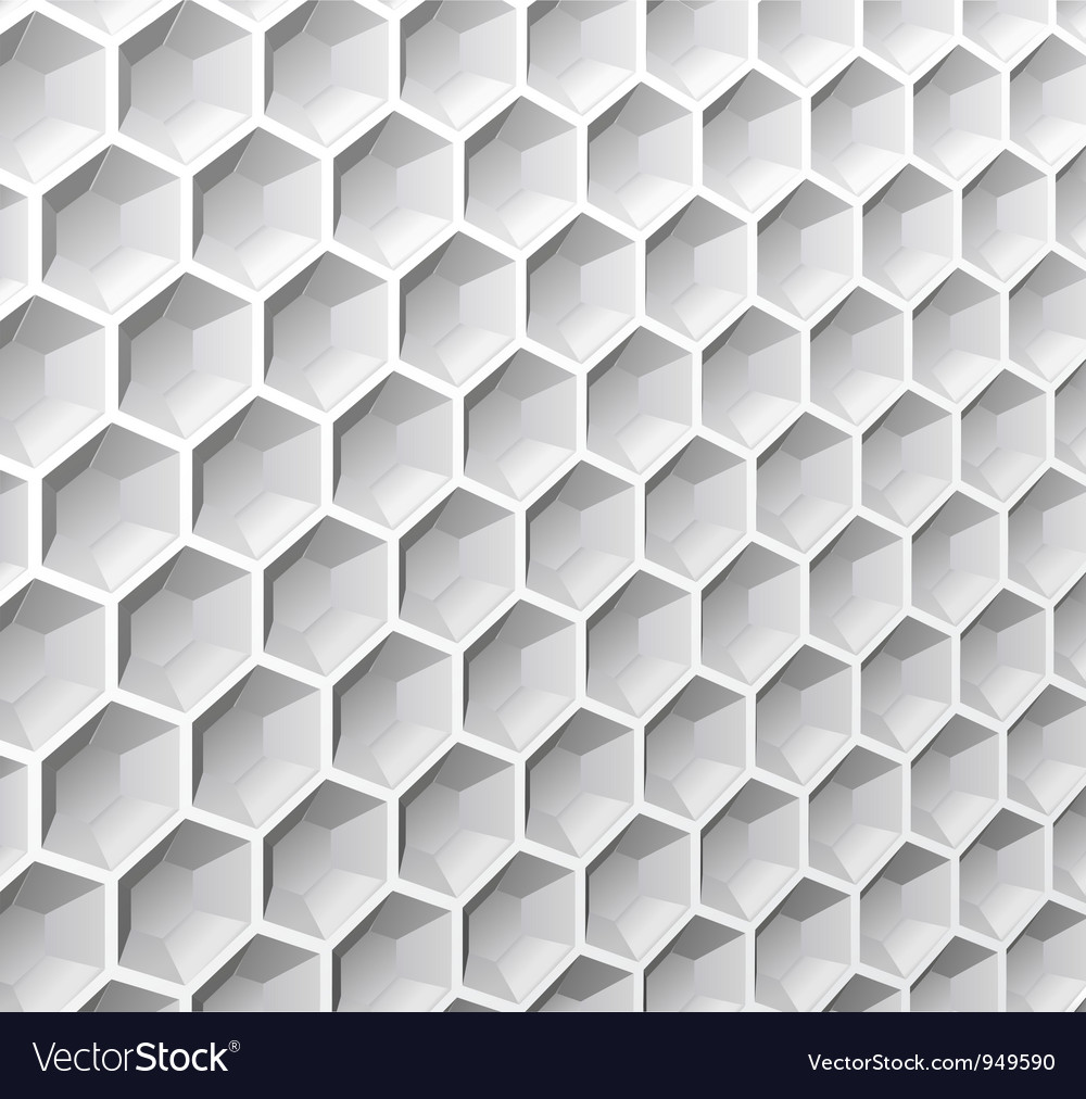 Monochrome Hexagon Pattern