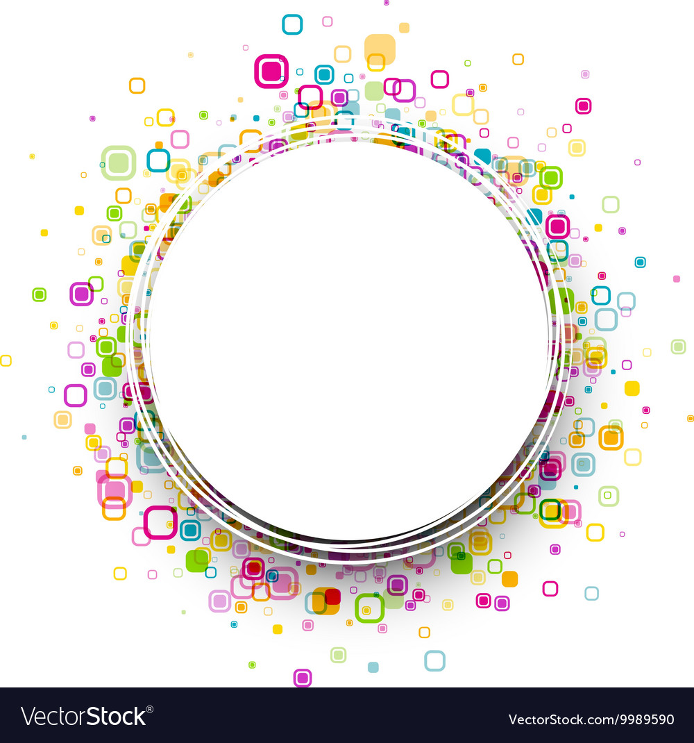 Round background with geometric pattern Royalty Free Vector