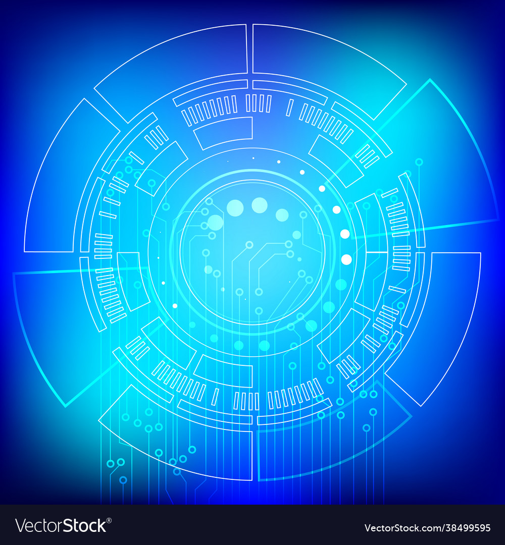 Abstract technology blue innovation concept Vector Image