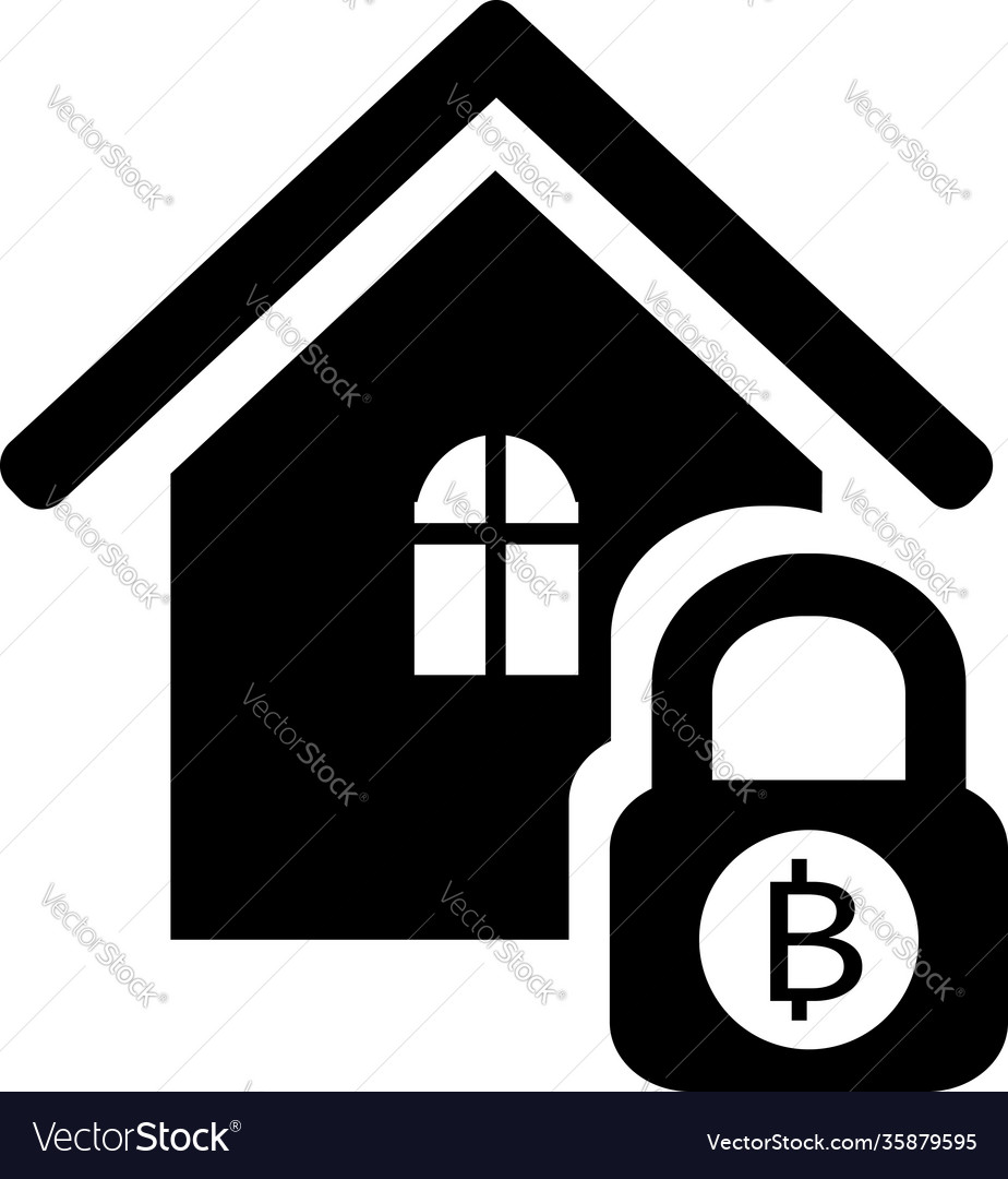 Blocking bitcoin from users at home vector image Blocking bitcoin from users at home
