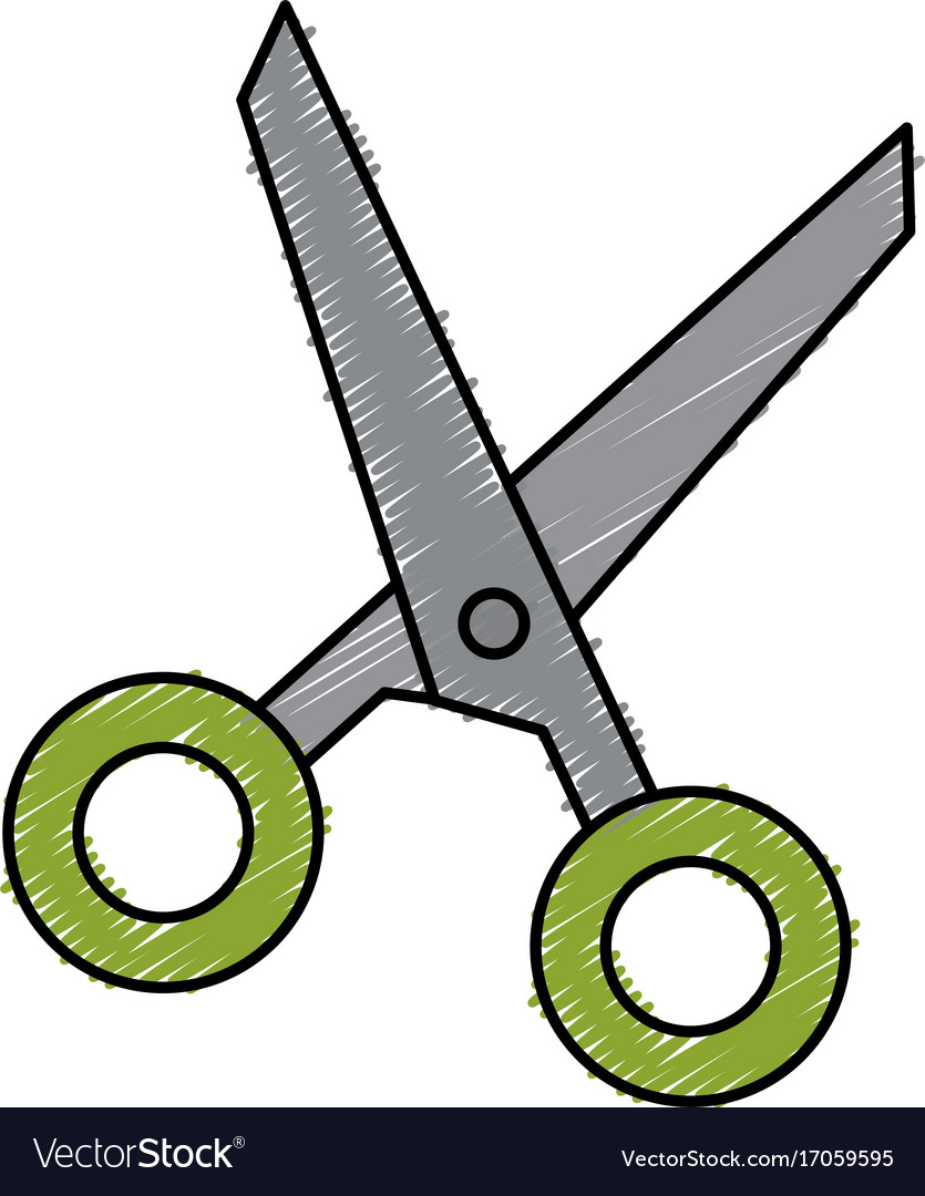 Scissors tool isolated icon
