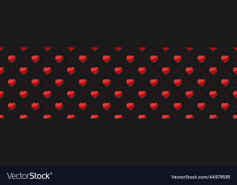 Seamless red pattern on a black background Vector Image Seamless red pattern on a black background