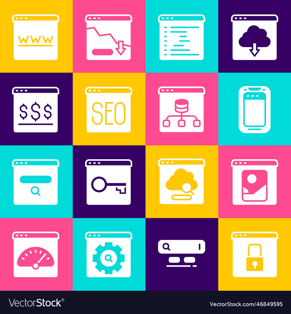 Set secure your site with https ssl photo vector image Set secure your site with https ssl photo